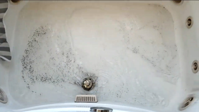 black stuff coming up from bathtub drain