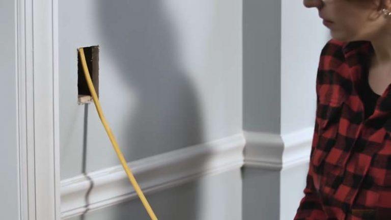 run wire behind the wall