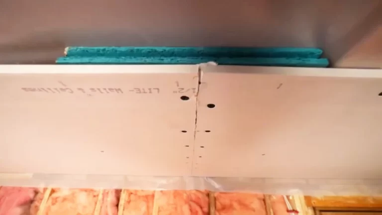 Drywall Tapered Edge Against Ceiling